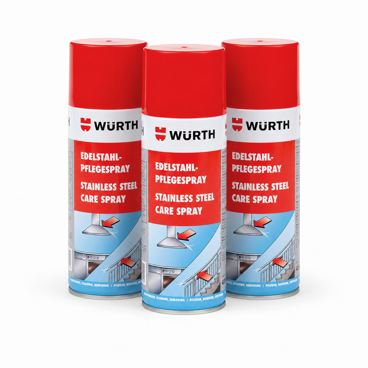 Würth Edelstahlpflegespray 400 ml Edelstahlreiniger Pflege Spray 0893121