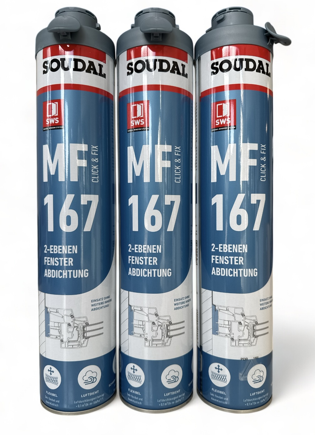 MF167 CLICK & FIX  3 x 750 ml