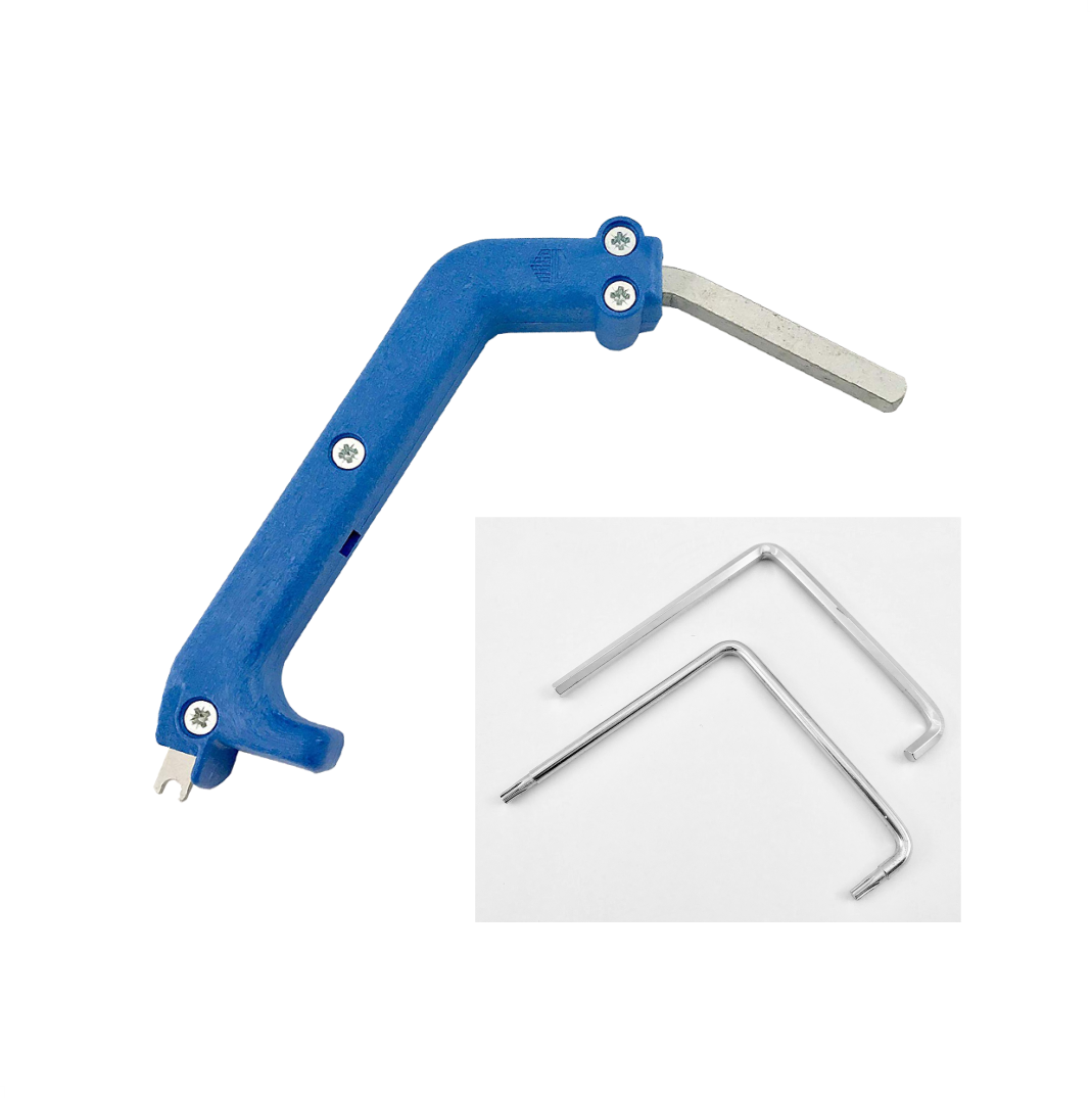 Maco Schlüssel Set für Scherenlagerstift 28620 + Imbus 4mm 41017 + Torx 44192