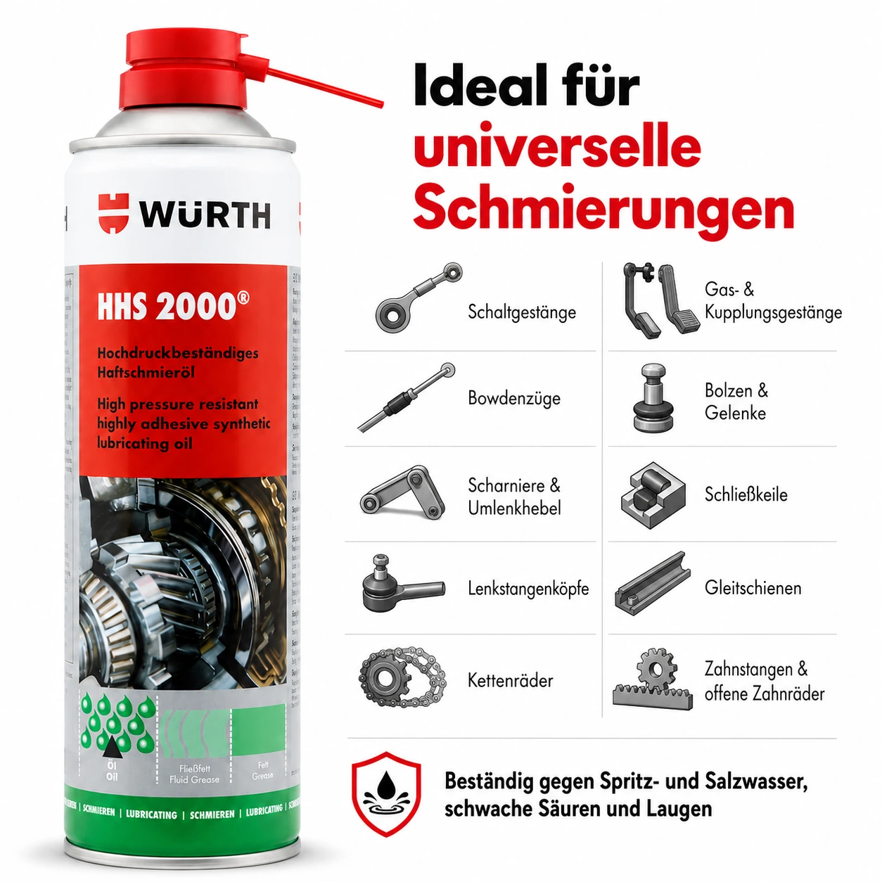 Würth HHS 2000 Haftschmierstoff 500 ml