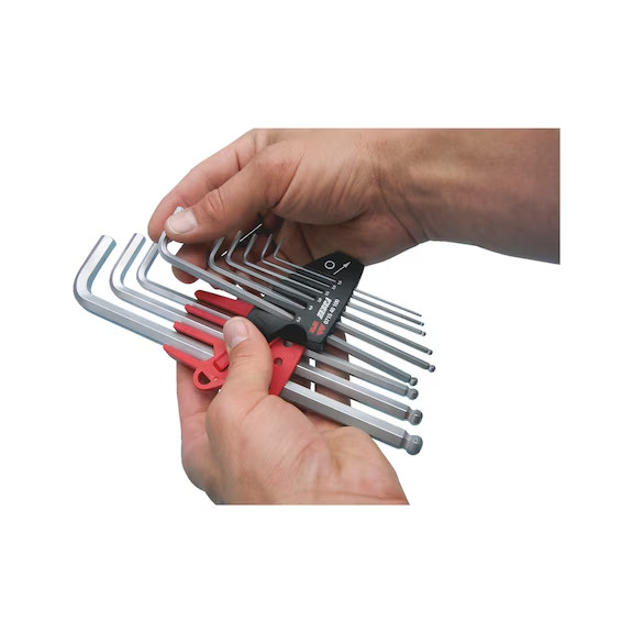 Würth Winkelschraubendreher Satz Innensechskant 9-tlg Kugelkopf 071540100