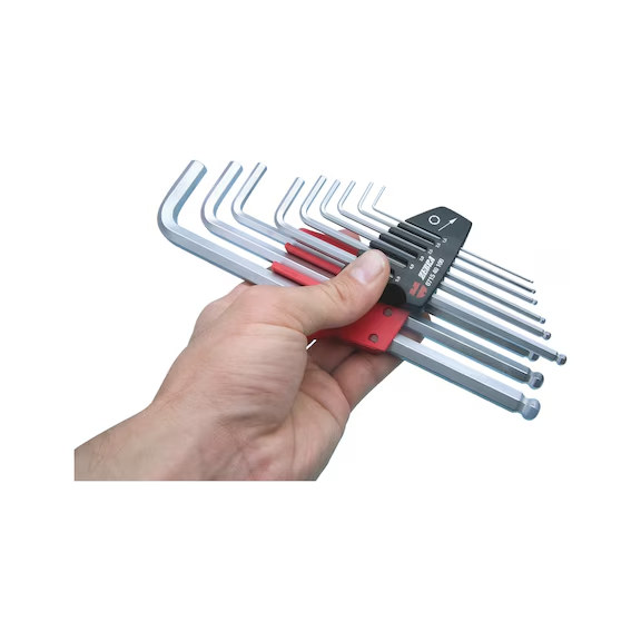 Würth Winkelschraubendreher Satz Innensechskant 9-tlg Kugelkopf 071540100