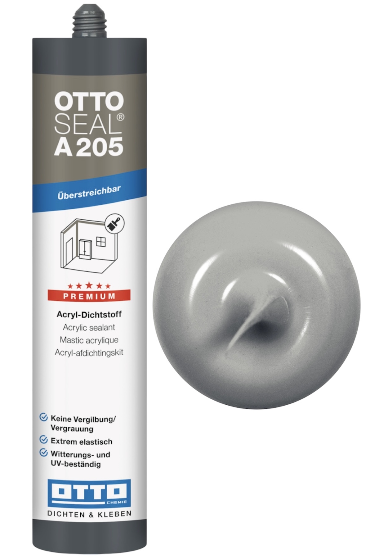 Acryl Dichtstoff A205 Premium Acryl 310 ml Kartusche