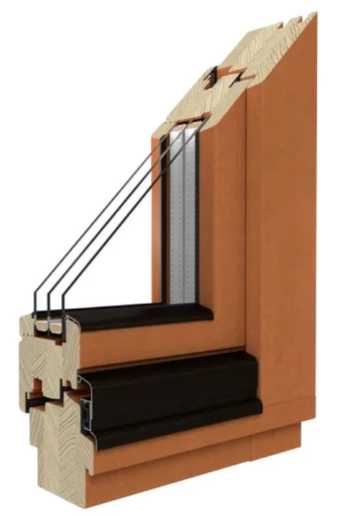 Drutex Holz Fenster Profilsystem: Softline-68 (Kiefer)