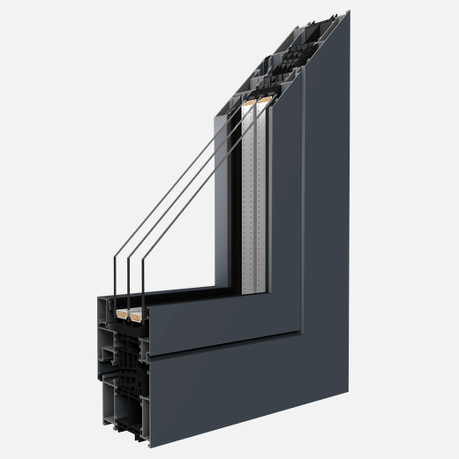 Drutex Aluminium Fenster Profilsystem: MB-86N SI