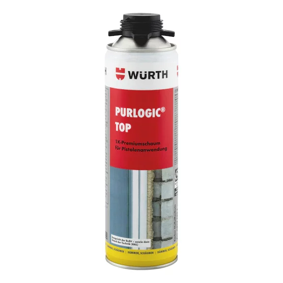 Würth 1K-Pistolenschaum PURLOGIC® Top betongrau