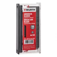 Würth Abbrechklinge 18 mm schwarz extrem scharf, 50 Stück