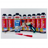 Soudal Set 9x Soudafoam B2 X-TRA750 500ml + Reiniger +...